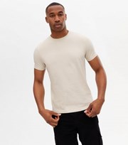 New Look Off White Short Sleeve Crew Neck T-Shirt